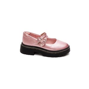 Sapato Molekinha Mocassim Juvenil Menina Strass 2576.202 Rosa