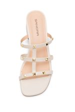 Tamanco-Sandra-Salto-Baixo-Feminino-Com-Rebites-41-3145-28-Off-White