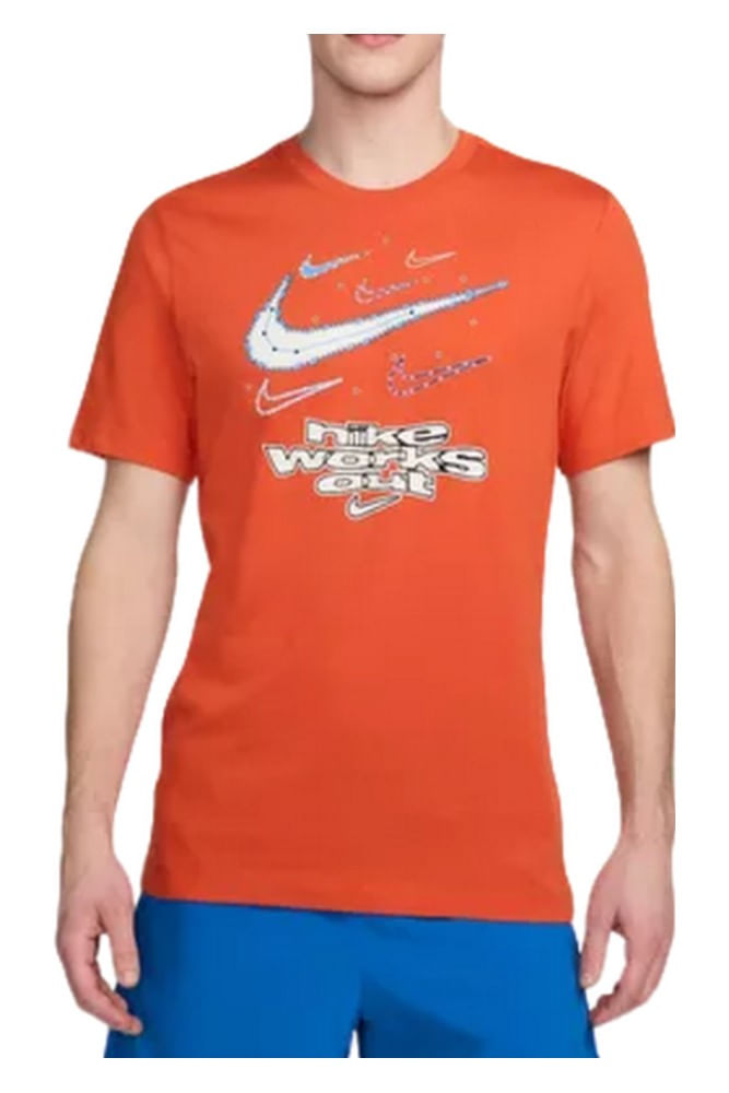 Camiseta Nike Dri-Fit Masculina Fv8372-809 Laranja