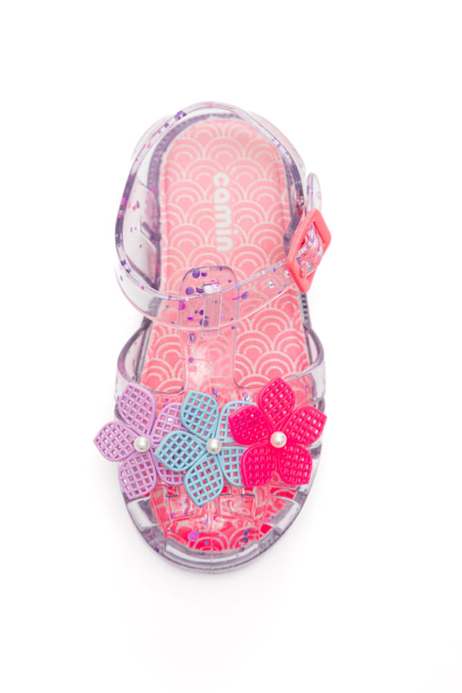 Sandalia-Camin-Aranha-Infantil-Menina-Flor-22027-122-Transparente