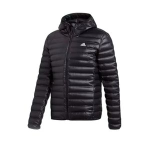 Jaqueta Adidas Down Varilite Capuz  Masculina Bq7782 Preto