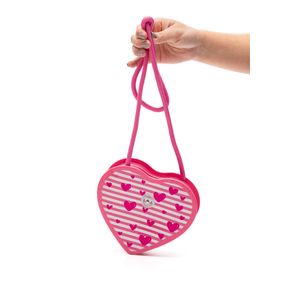 Bolsa Molekinha Coração Infantil Menina 20024.5 Rosa