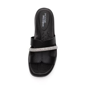 Tamanco Modare Ultra Conforto Feminino Strass 7189.103 Preto