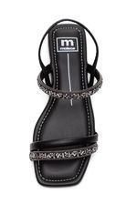 Sandalia-Moleca-Rasteira-Feminina-Com-Strass-5462.111-Preto