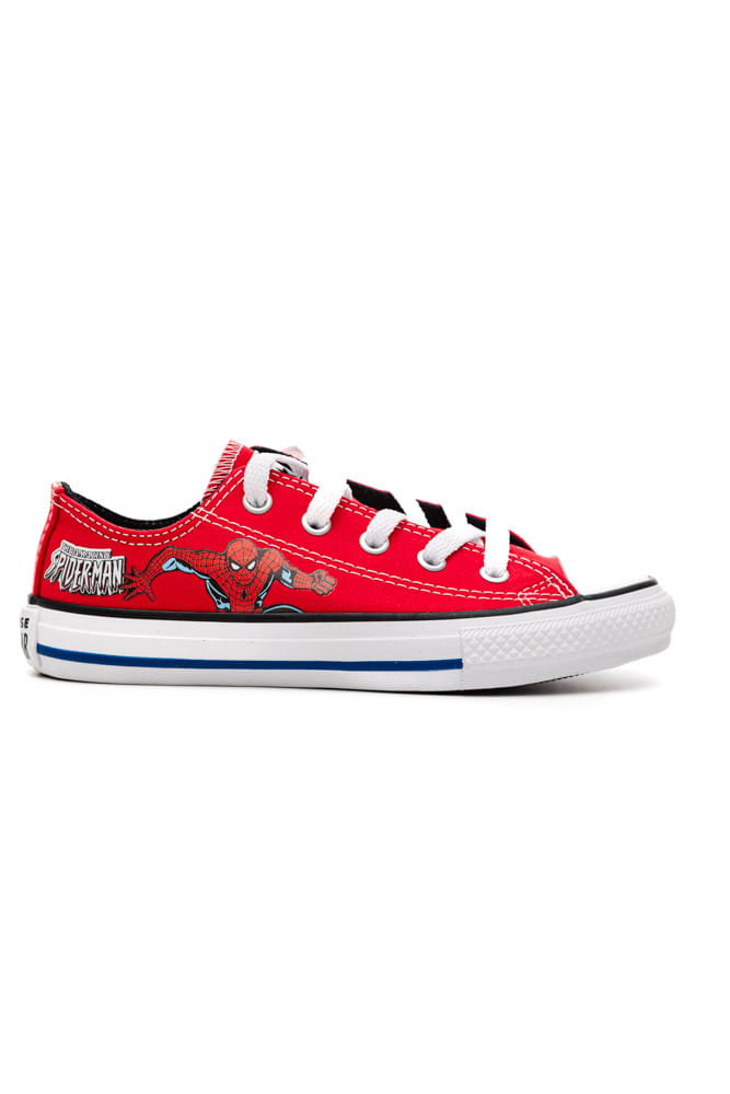 Tenis-Converse-Chuck-Taylor-Infantil-All-Star-Homem-Aranha-Ck13080001-Vermelho