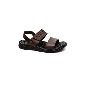 Sandália Pegada Masculina Em Couro 134203-02 Castanho