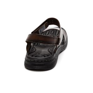 Sandália Pegada Masculina Em Couro 134203-02 Castanho