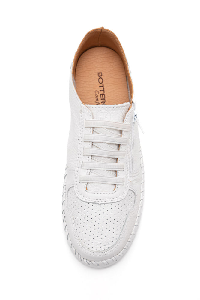 Tenis-Bottero-Casual-Feminio-Couro-Cadarco-Elastico-367601-Branco