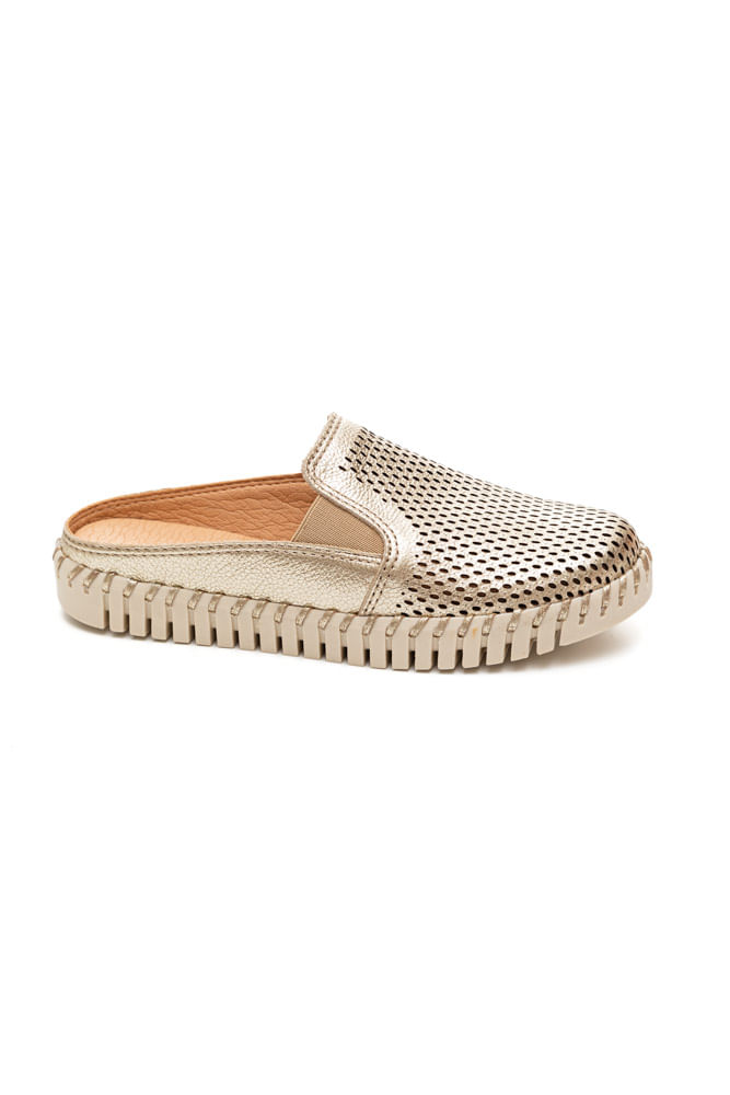 Sapatilha-Bottero-Mule-Feminina-Couro-Comfort-367624-Ouro