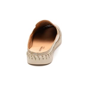 Sapatilha Bottero Mule Femininao  Couro Comfort 367624 Ouro