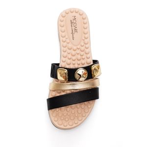 Chinelo Modare Ultra Conforto Feminino Rasteira 7163.128 Preto