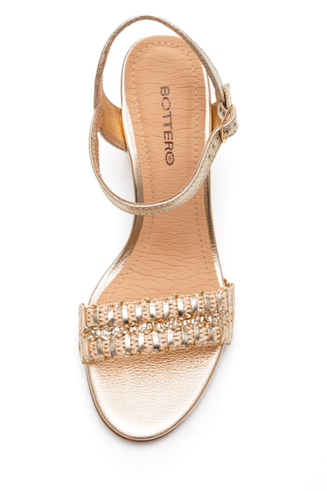 Sandalia-Bottero-Salto-Medio-Feminina-Couro-362513-Ouro