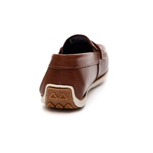 Sapato Mocassim Pegada Masculino Em Couro 142007-01 Marrom