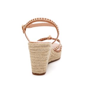 Sandália Lia Line Anabela Feminina Corda Natália Toscano 2357.71886 Caramelo
