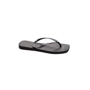 Chinelo Havaianas Slim Square Logo Metallic Feminino 2976 Preto