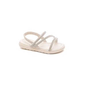 Sandália Tininha Papete Infantil Menina 08.082 Off-White