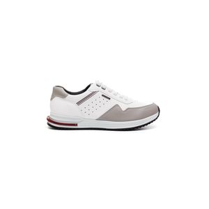 Tênis Casual Pegada Masculino Em Microfibra Dallas 171606-01 Branco