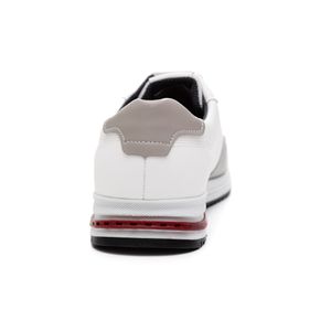 Tênis Casual Pegada Masculino Em Microfibra Dallas 171606-01 Branco