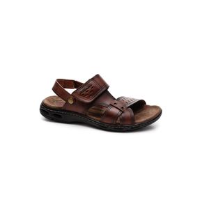 Sandália Pegada Masculina Couro 130688-02 Marrom