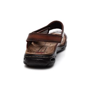 Sandália Pegada Masculina Couro 130688-02 Marrom