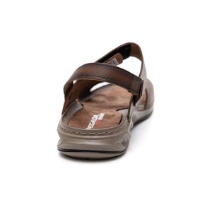 Sandália Pegada Masculina Em Couro 134104-01 Marrom