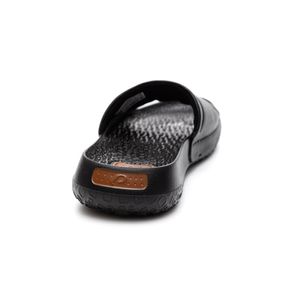 Chinelo Slide Pegada Masculino Em Couro  133404-04 Preto