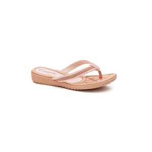 Chinelo Campesí Com Brilhos Feminino Eva Comfort L9913-01 Rosa