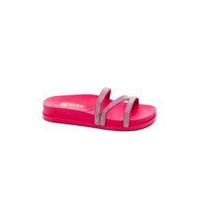 Chinelo Floriny Papete Juvenil Menina Com Strass 1010c Pink