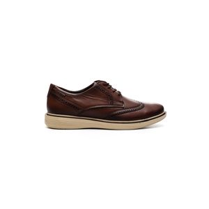 Sapato Casual Pegada Masculino Em Couro Com Amortech 126109-03 Marrom