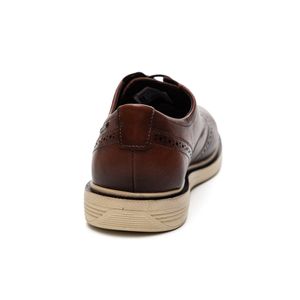 Sapato Casual Pegada Masculino Em Couro Com Amortech 126109-03 Marrom