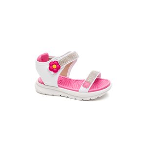 Sandália Molekinha Bebê Infantil Menina Flor 2734.103 Branco