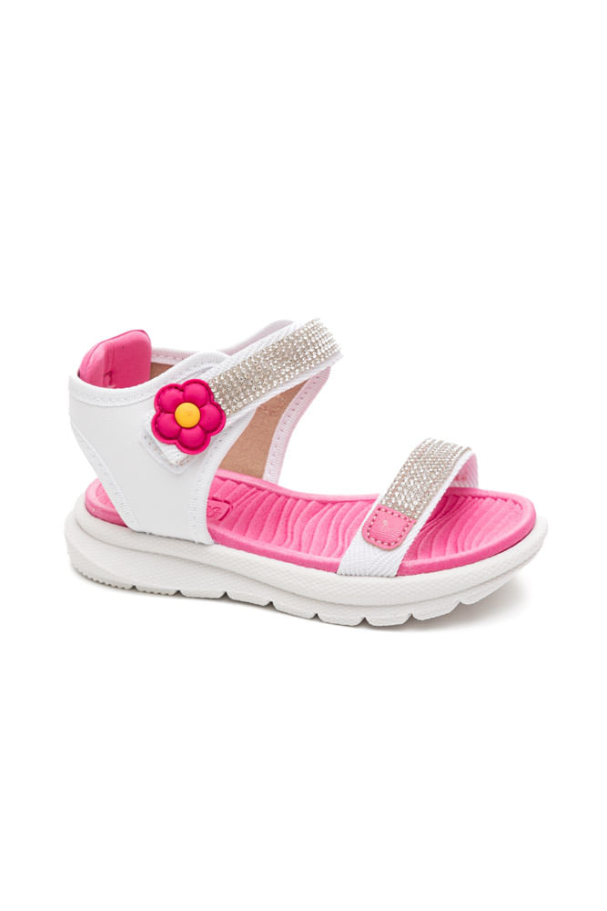 Sandalia-Molekinha-Casual-Infantil-Menina-Branco