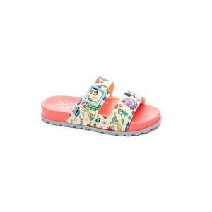 Chinelo Grendene Summer Ii Slide Infantil Disney Divertidamente 2 - 23288-Bk533 Rosa