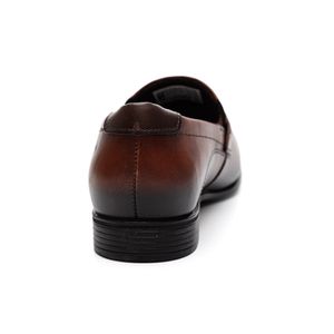 Sapato Social Pegada Masculino Em Couro Elegance 127002-02 Marrom