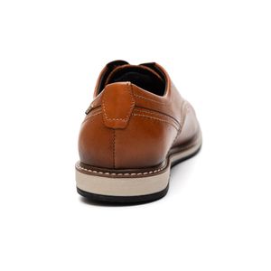 Sapato Casual Pegada Masculino Em Couro  Buck 125151-02 Caramelo