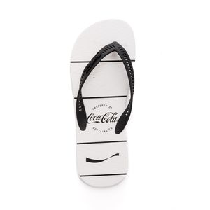 Chinelo Coca Cola Shoes  Masculino Spencerian Cc453 Branco
