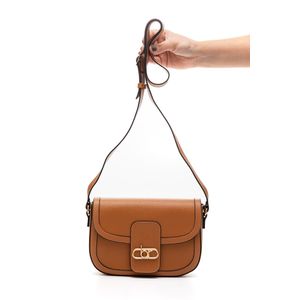 Bolsa Beira Rio Transversal Feminina Botão Magnético 80036.1 Caramelo