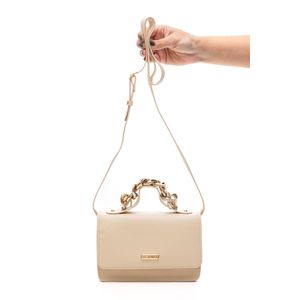 Bolsa Beira Rio Flap Feminina Botão Magnético 80018.3 Off-White