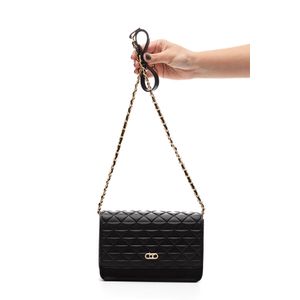Bolsa Beira Rio Flap Feminina Botão Magnético 80018.4 Preto