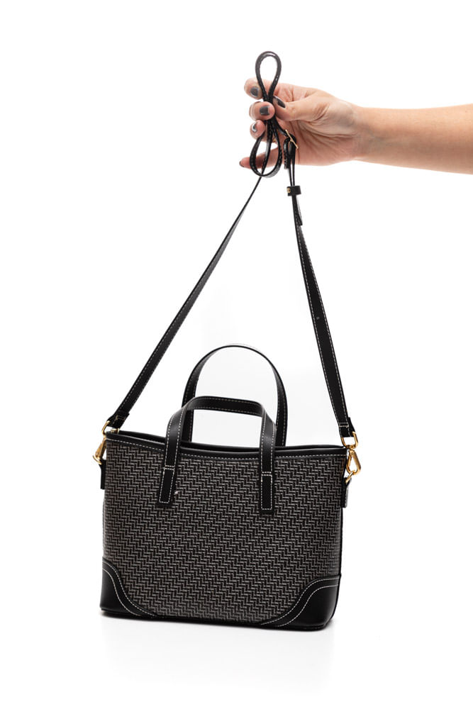 Bolsa Beira Rio Tote Pequena Feminina Zíper 80038.1 Preto