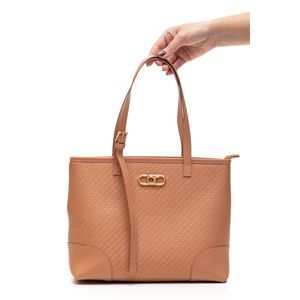 Bolsa Beira Rio Tote Feminina Zíper 80021.3 Nude