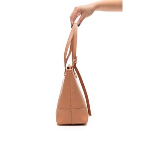 Bolsa Beira Rio Tote Feminina Zíper 80021.3 Nude