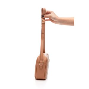 Bolsa Beira Rio Crossbody Feminina Zíper 80033.2 Nude