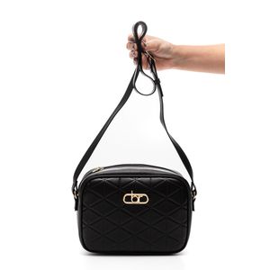 Bolsa Beira Rio Crossbody Feminina Zíper 80033.2 Preto