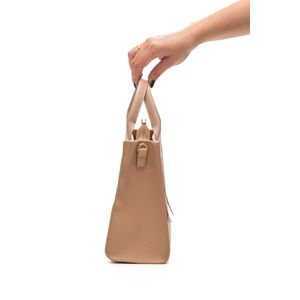 Bolsa Beira Rio Handbag Feminina Napa Floter 80028.2 Bege