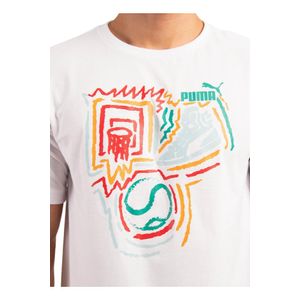 Camiseta Puma Estampada Year Of Sports 681470 02 Branco