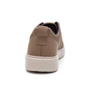 Tênis Casual Pegada Masculino Em Couro Flow 111902-08 Bege