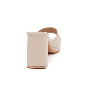 Tamanco Piccadilly Salto Alto Feminino Eloisa 7710 Off-White