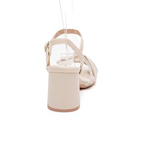 Sandália Piccadilly Flavia Salto Alto Feminina 626039-5 Off-White