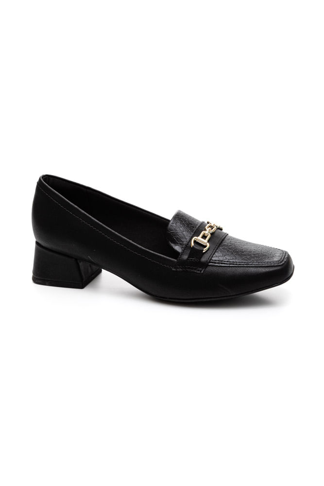 Sapato-Piccadilly-Salto-Baixo-Feminino-Texturizado-160079-Preto